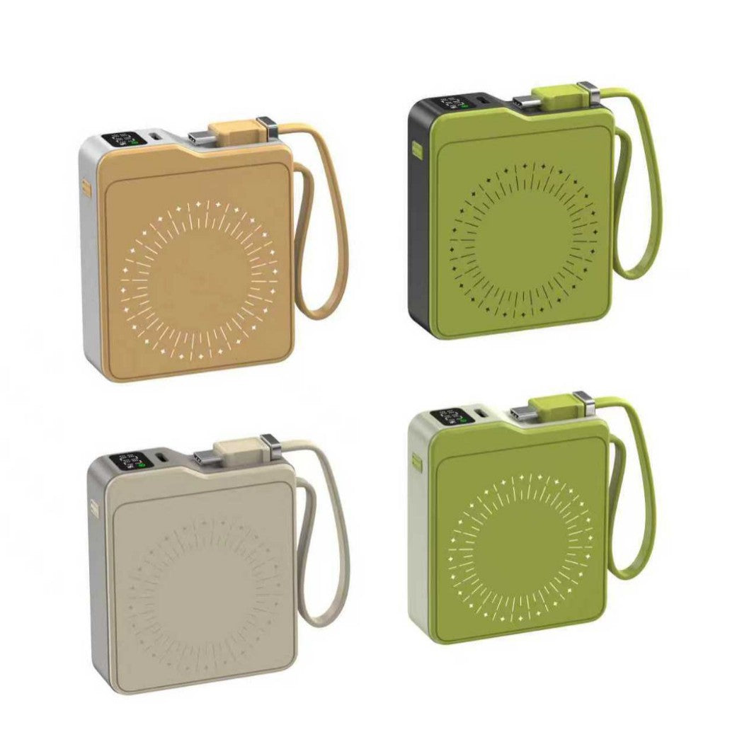 Compact fast charging power bank with digital charge level display Kalsten