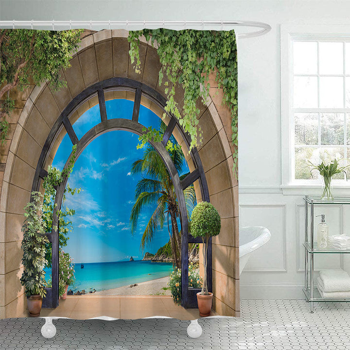 Coastal Escape Shower Curtain Kalsten
