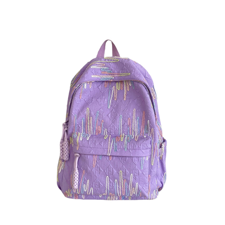 Patterned Backpack with Additional Compartments Kalsten