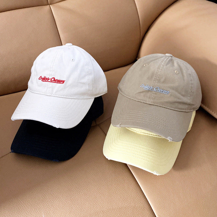 Women's Casual Distressed Cotton Baseball Cap Kalsten