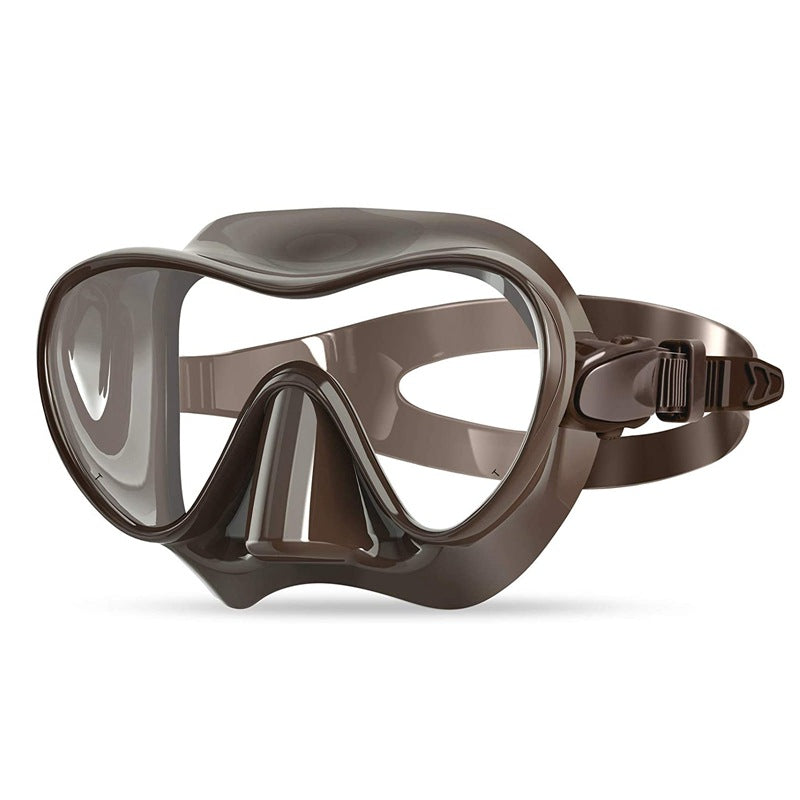 Diving mask with flexible silicone edge and clear field of vision Kalsten