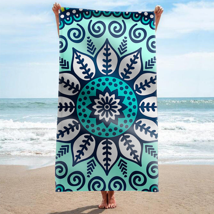 Beach towel with artistic mandala design Kalsten