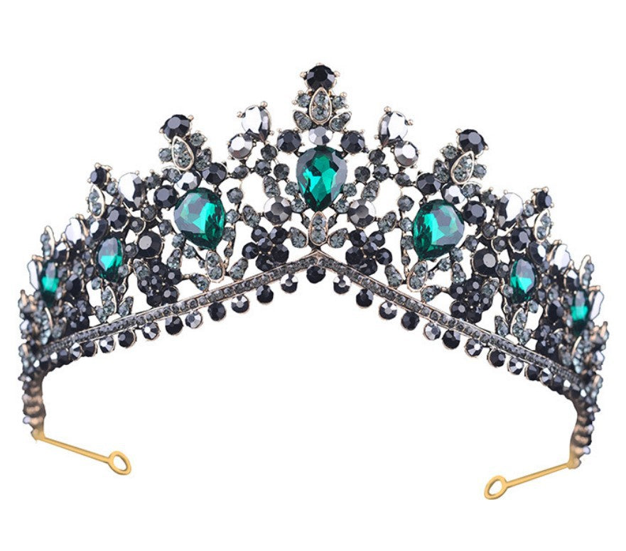 Women's Glamorous Tiara with Rhinestone and Crystal Embellishments Kalsten