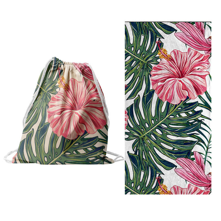 Sporty tote bag with floral design Kalsten