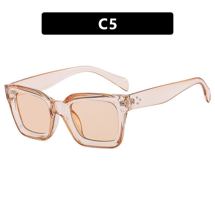 Women's fashionable square sunglasses with narrow frame Kalsten