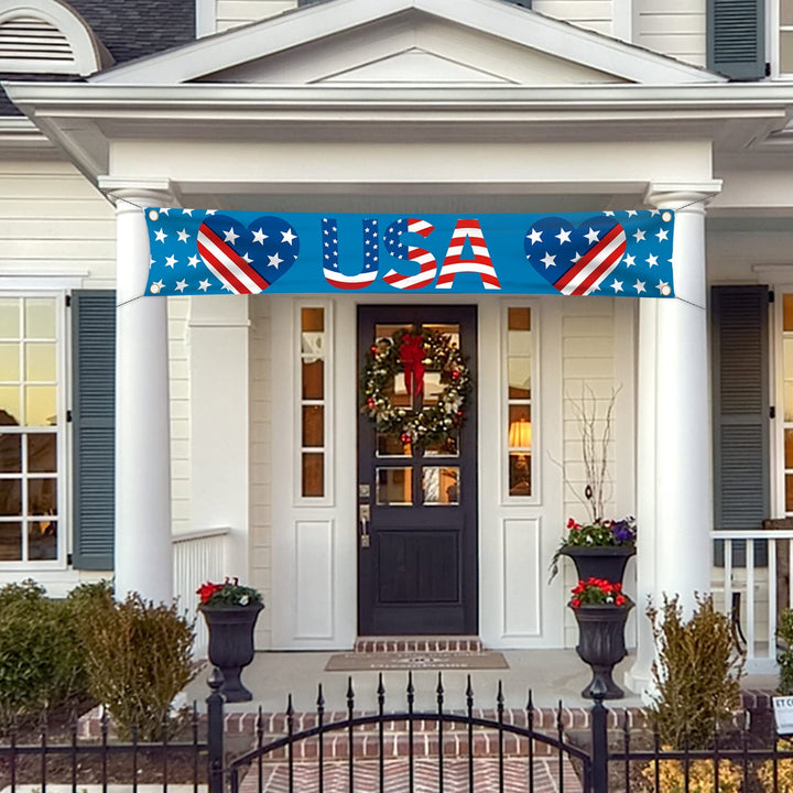 Unisex garden banner with patriotic design by Kalsten
