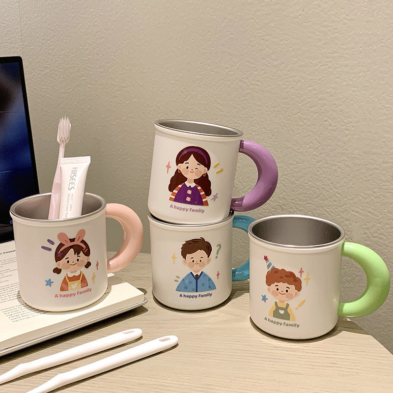 Ceramic mug with cheerful family design Kalsten