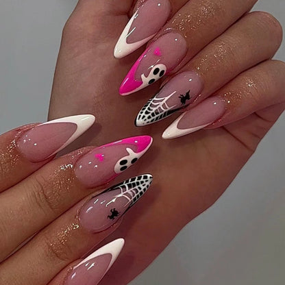 Halloween Nail Art Set with Creative Designs and Sparkling Details Acalora