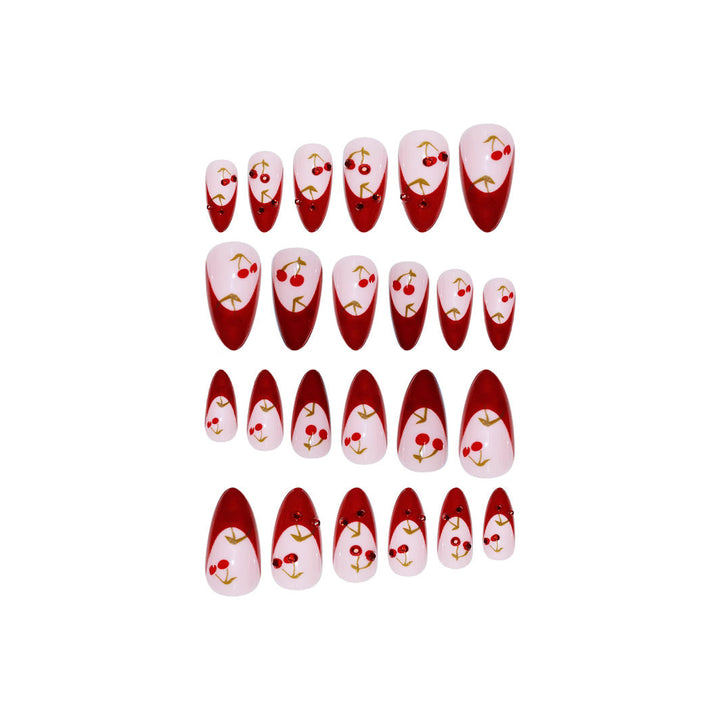 Artistic Cherry Blossom Press-On Nail Set Kalsten