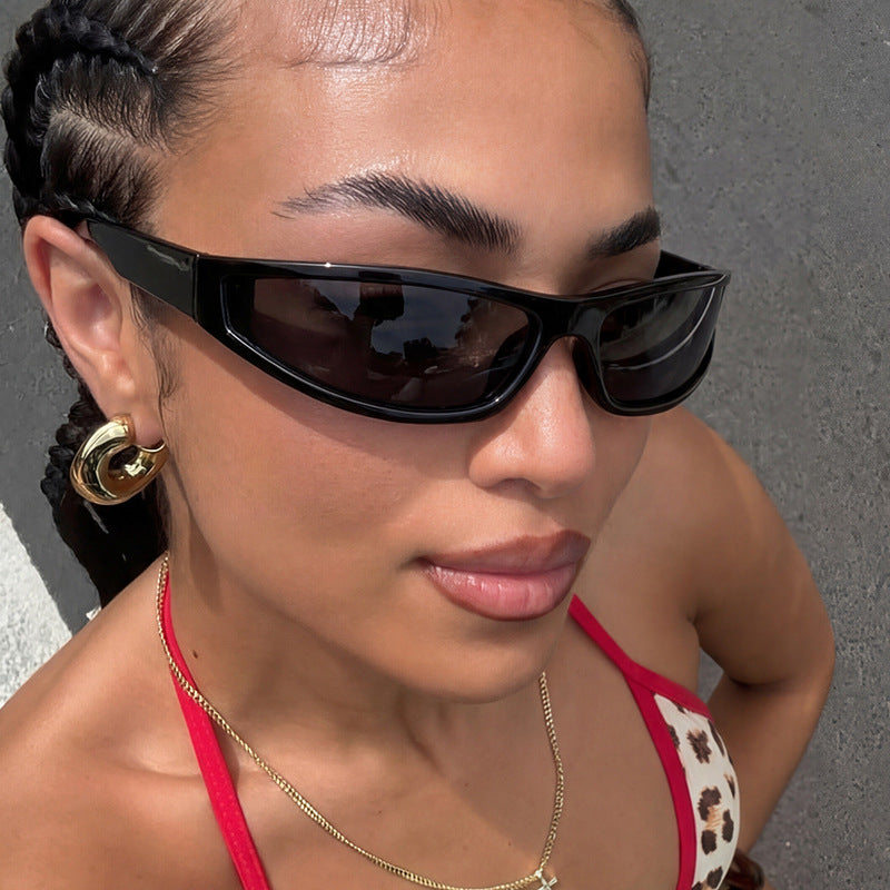 Women's sporty sunglasses with flat, aerodynamic design and UV protection Kalsten