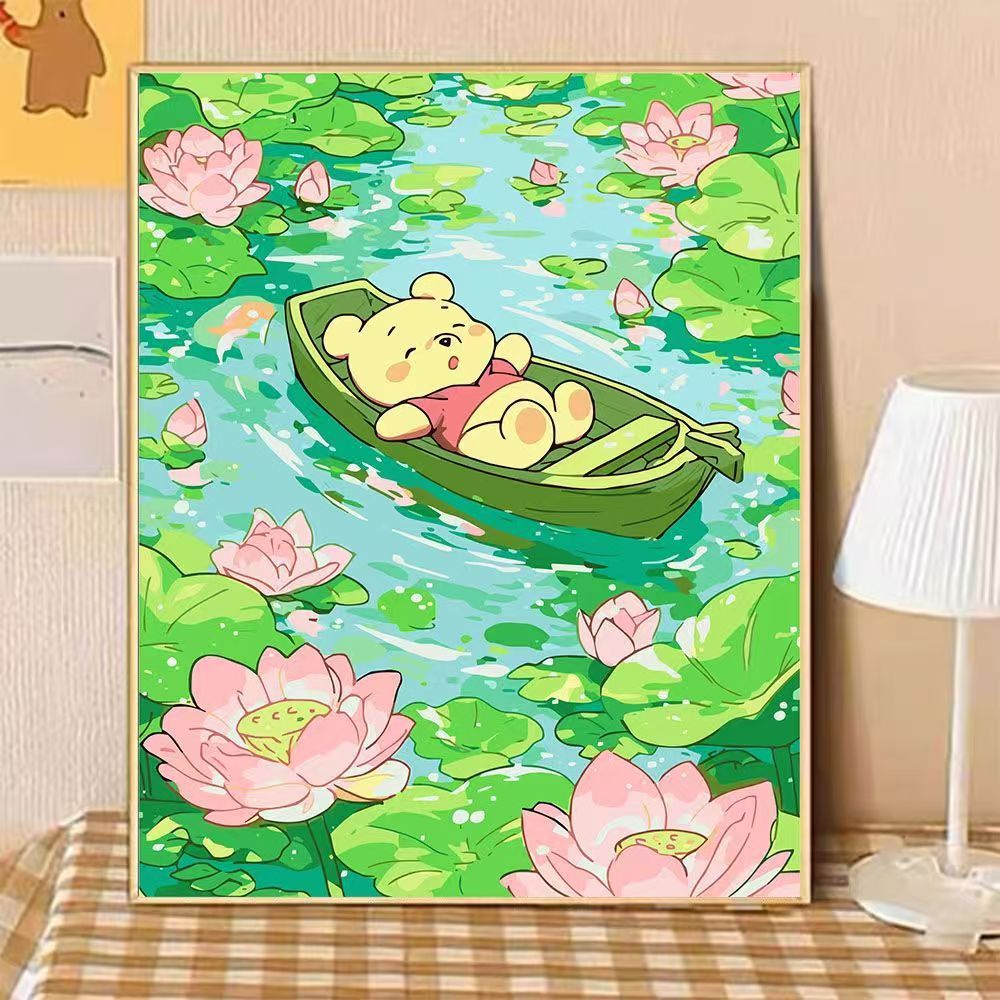 Playful Bear Illustration Canvas Art Kalsten