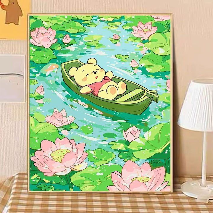 Playful Bear Illustration Canvas Art Kalsten