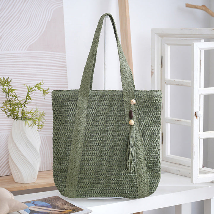 Spacious Braided Tote Bag Kalsten