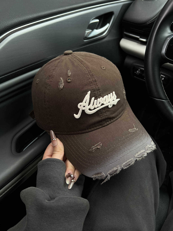 Women's Distressed Graphic Baseball Cap Kalsten