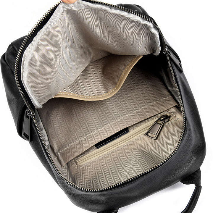 Premium Soft Leather Backpack Kalsten
