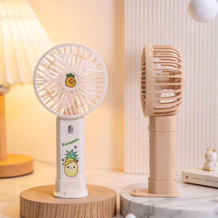 Women's portable USB table fan with built-in battery Kalsten