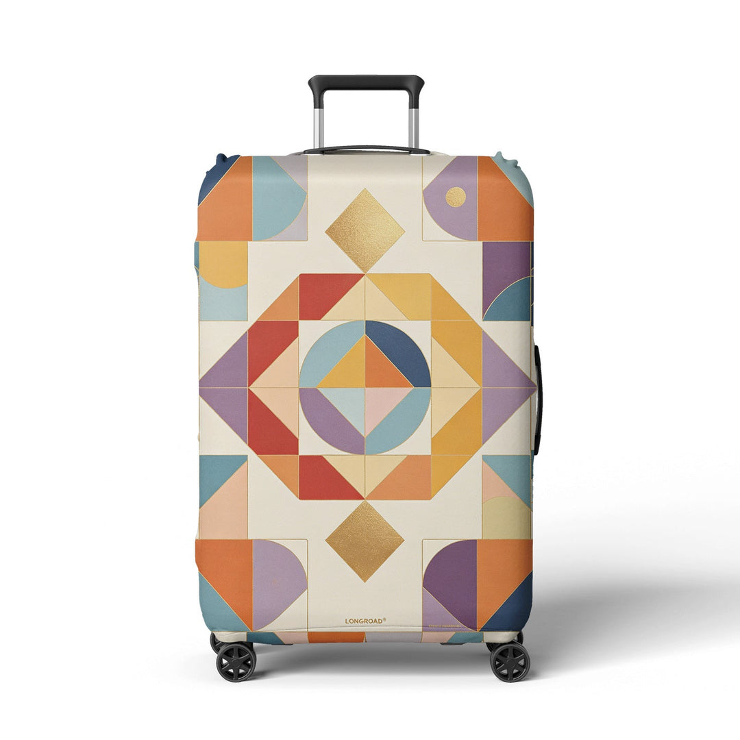 Women's suitcase cover with modern graphic design Kalsten