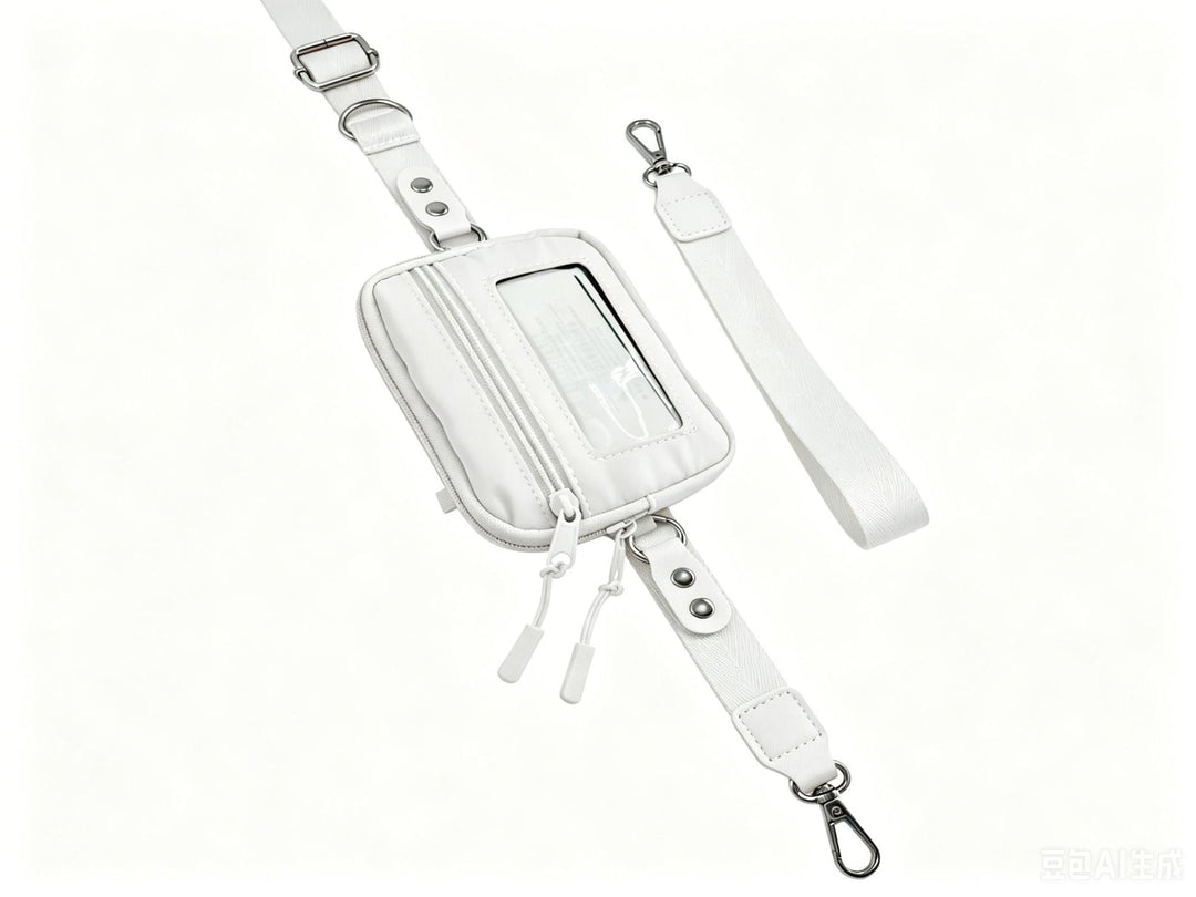 Compact shoulder bag with transparent card pocket Kalsten