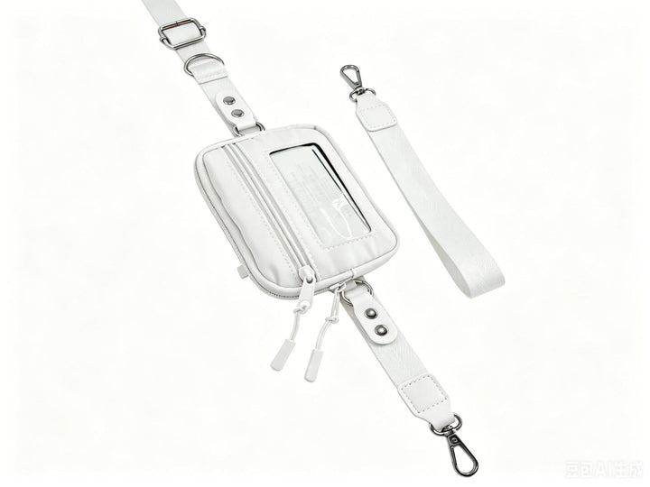 Compact shoulder bag with transparent card pocket Kalsten