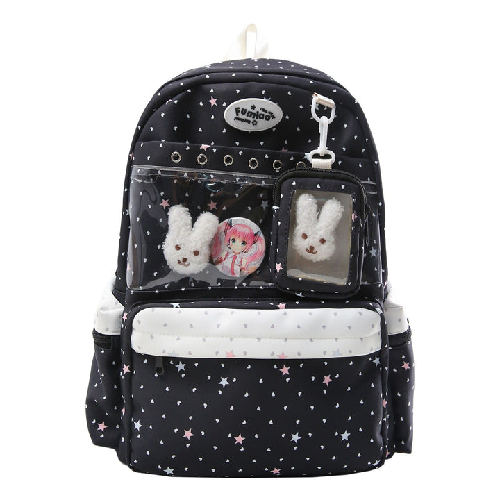 Transparent Pocketed Character Backpack Kalsten