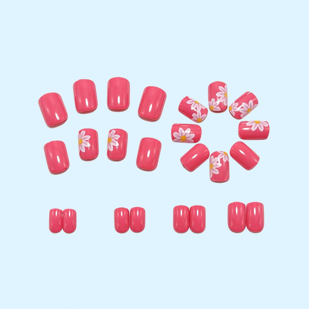 Artificial nails with stylish flower design Kalsten