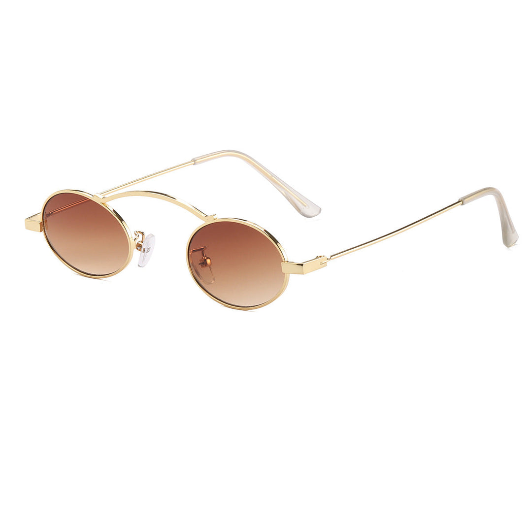 Women’s fashionable sunglasses with a unique circular frame and distinctive lenses Kalsten