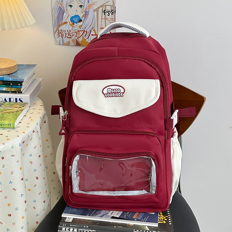 Fashion-Forward Multi-Pocket School Backpack
