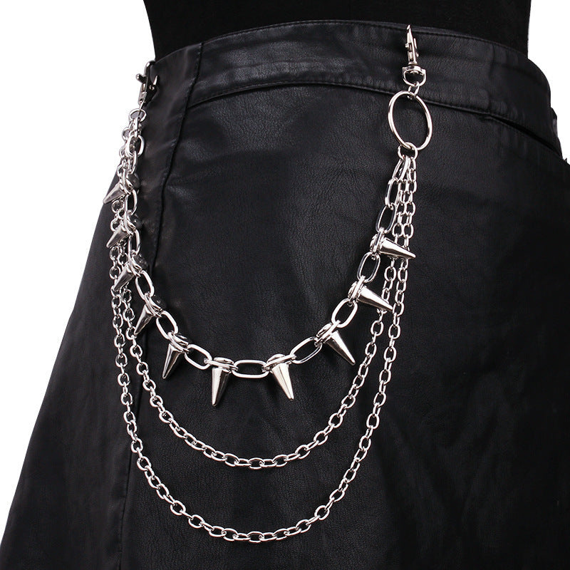 Fashionable chain belt with stud accents Kalsten