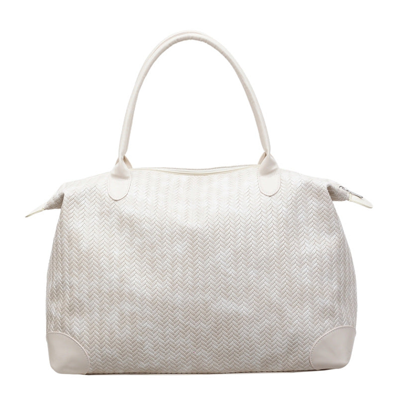 Elegant Tote Bag Made of Woven Synthetic Leather Kalsten