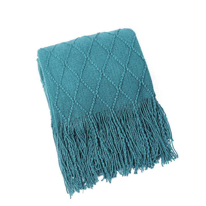 Women High-quality and stylish fleece blanket with modern textured pattern Kalsten