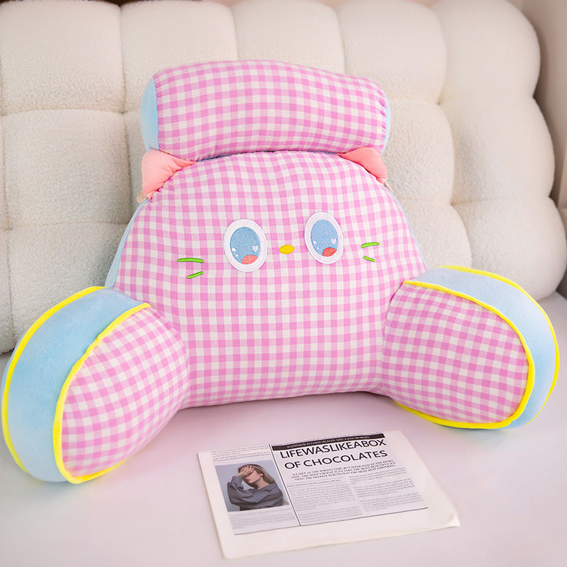 Funny plush back support pillow in cat design Kalsten
