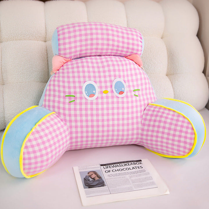 Funny plush back support pillow in cat design Kalsten