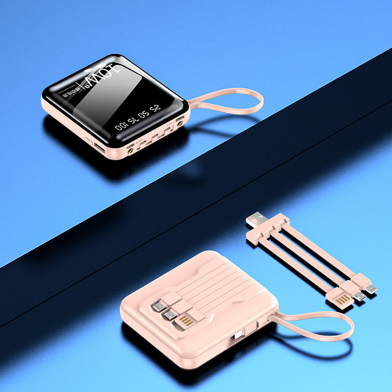 Portable power bank with digital power display and multifunctional cable Kalsten