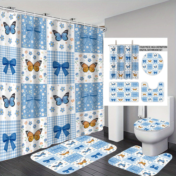 Bunny-Themed Digital Bathroom Decor Set Kalsten