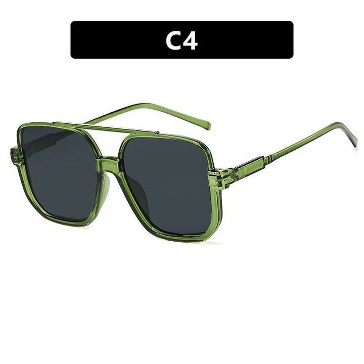 Women's trendy square sunglasses with transparent frame Kalsten