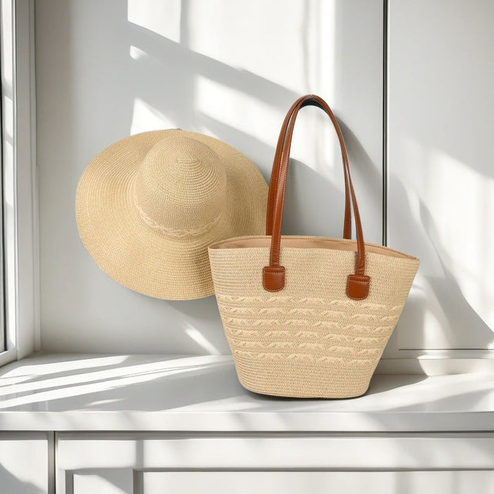 Beach bag with colorful stripes Kalsten