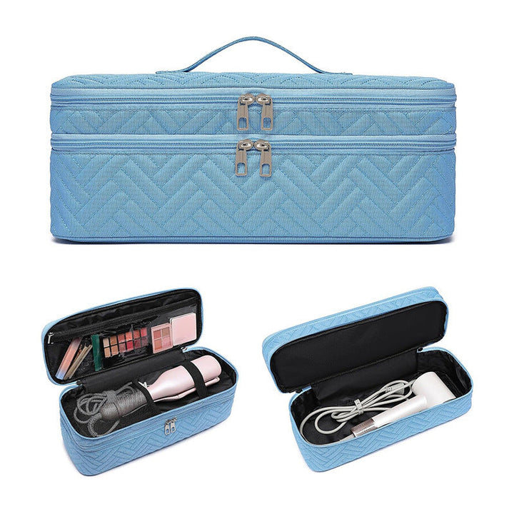 Cosmetic organizer bag for hair dryers and styling tools Kalsten