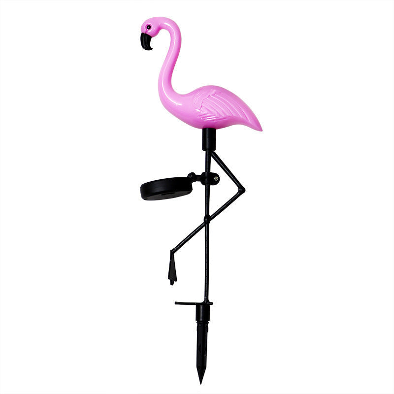 Decorative Solar Flamingo Lawn Stake With Adjustable Arm Kalsten