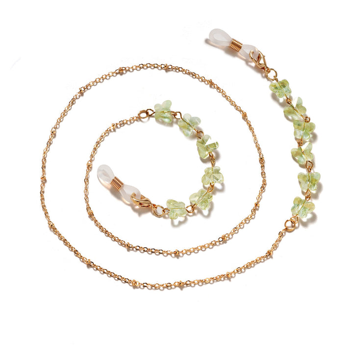 Floral Embellished Eyewear Chain Kalsten
