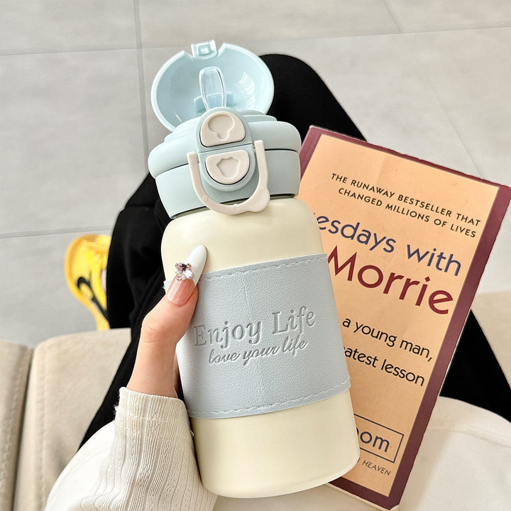 Women insulated stainless steel drinking bottle with practical spout and stylish design Kalsten