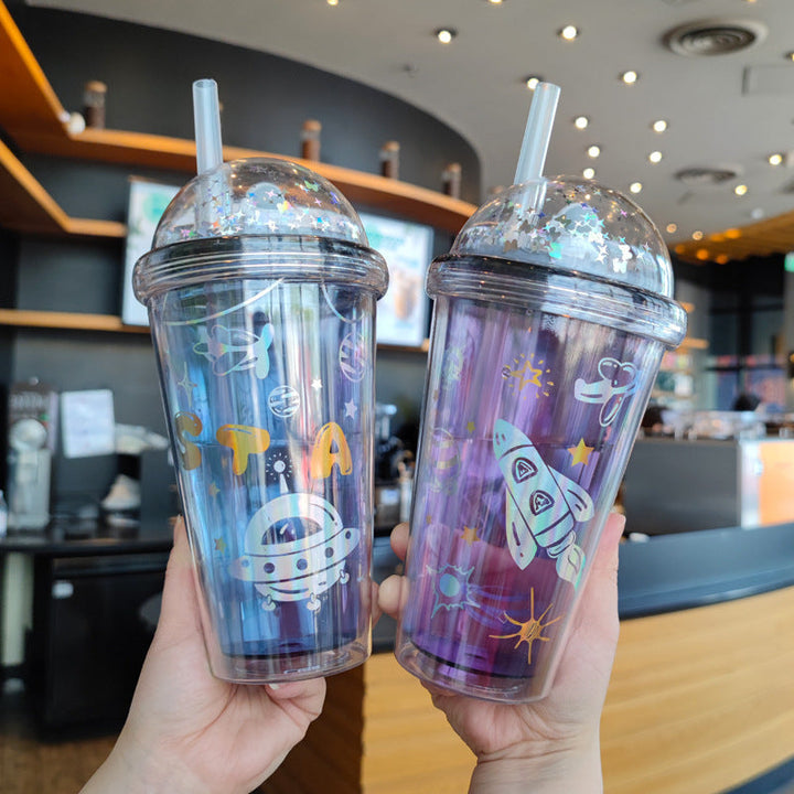 Ladies personalized drinking cups with child-friendly astronaut design Kalsten
