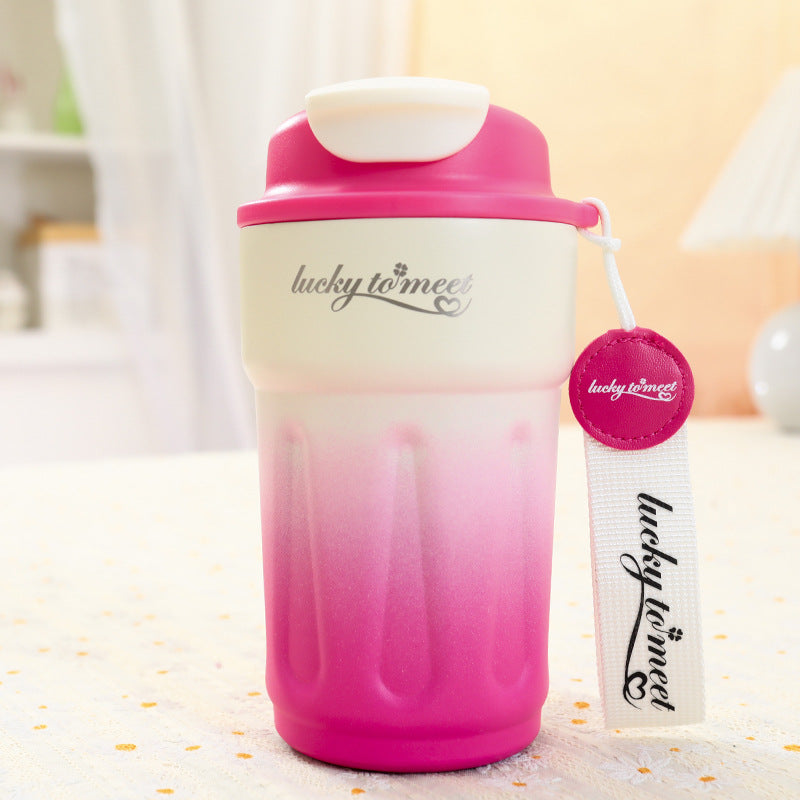 Women’s insulated cup with innovative drip protection and practical carrying handle Kalsten