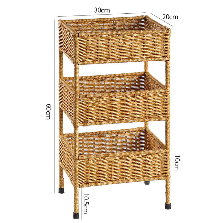 Multi-Tiered Woven Storage Rack Kalsten