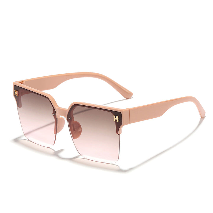 Women's modern square sunglasses with transparent frame Kalsten