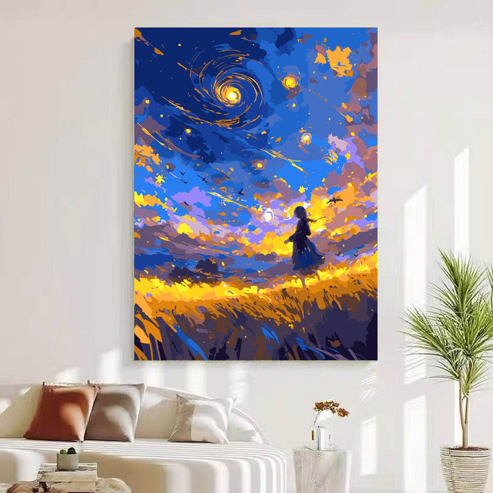 Dreamy Cosmic Landscape Wall Art Kalsten