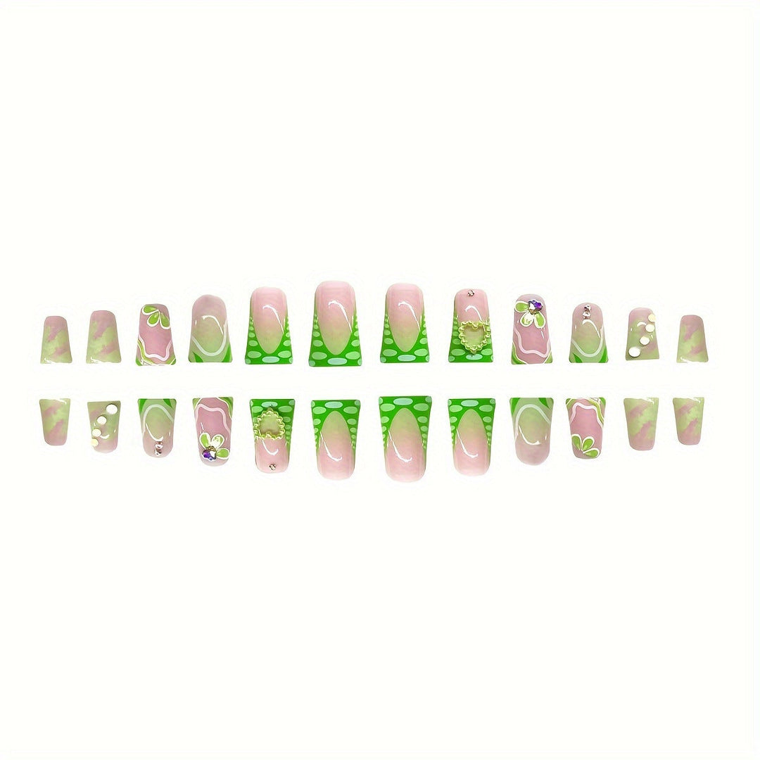 3D Floral Decorative Press-On Nails Kalsten