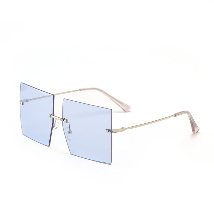 Women's fashion square sunglasses with wide lenses and delicate metal frame Kalsten