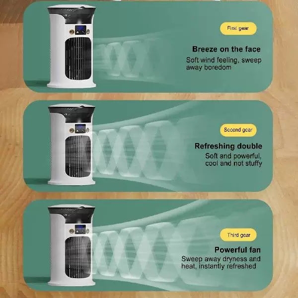Unisex one size compact portable tower fan with digital display mosquito trap USB powered Kalsten