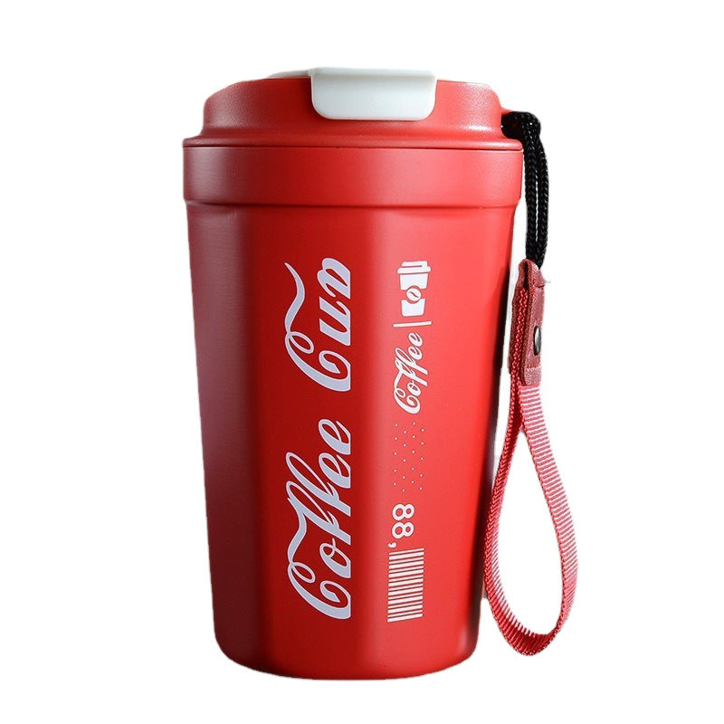 Women's insulated coffee cup with practical carrying device Kalsten