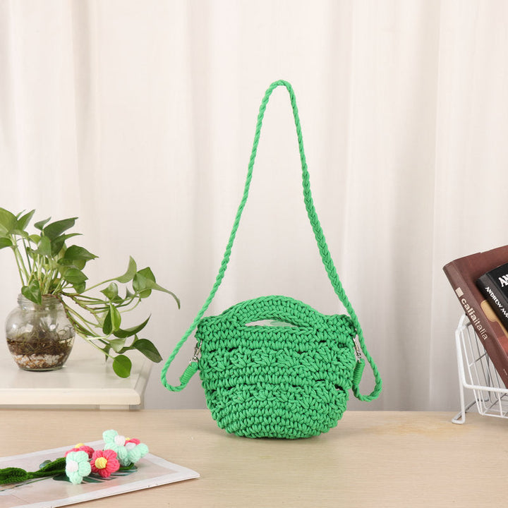 Handcrafted shoulder bag with unique knit design Kalsten